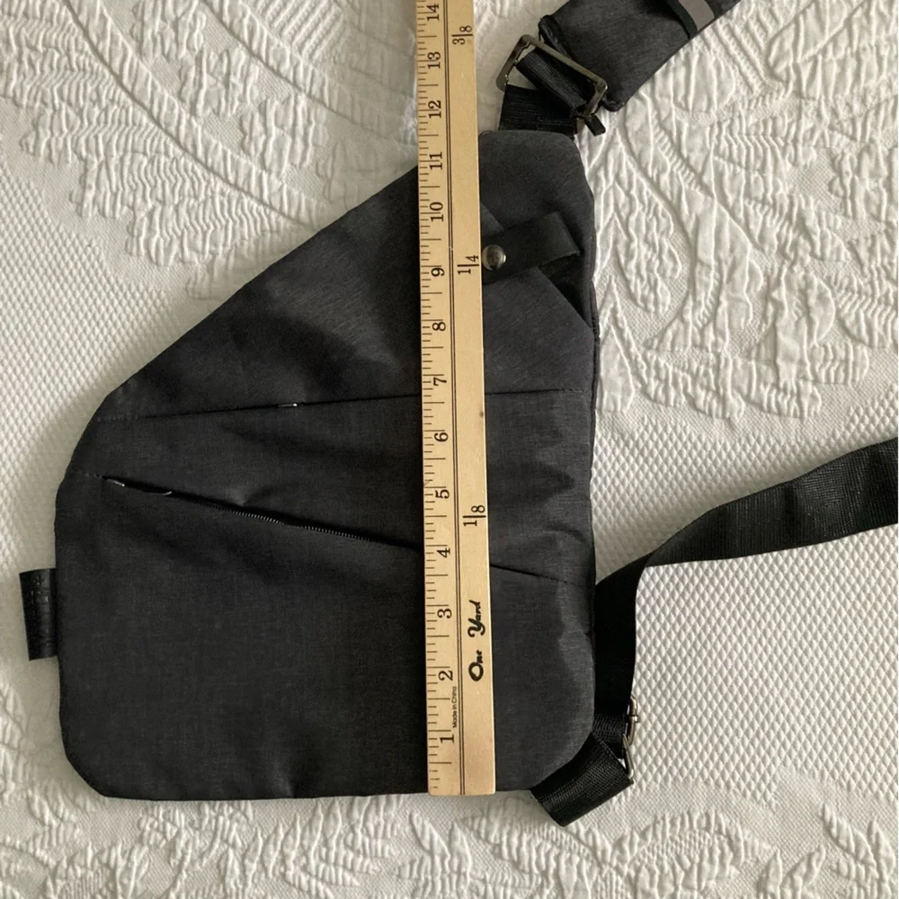 Wander Dark Gray Crossbody Bag - Picture 9 of 11
